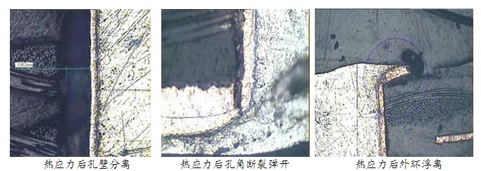 热应力或焊接后失效情况